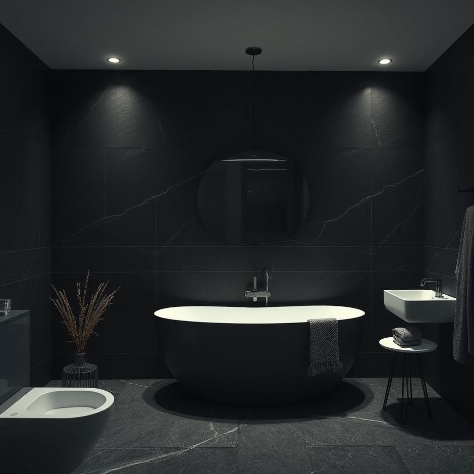 Dream : Dark bathroom in a dream