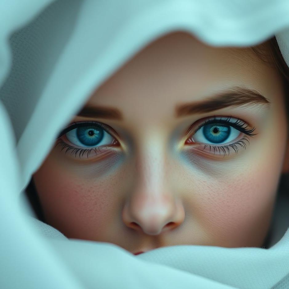 Dream : Dark blue eyes in a dream