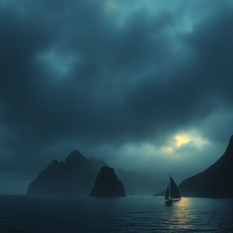 Dream : Dark coast in a dream