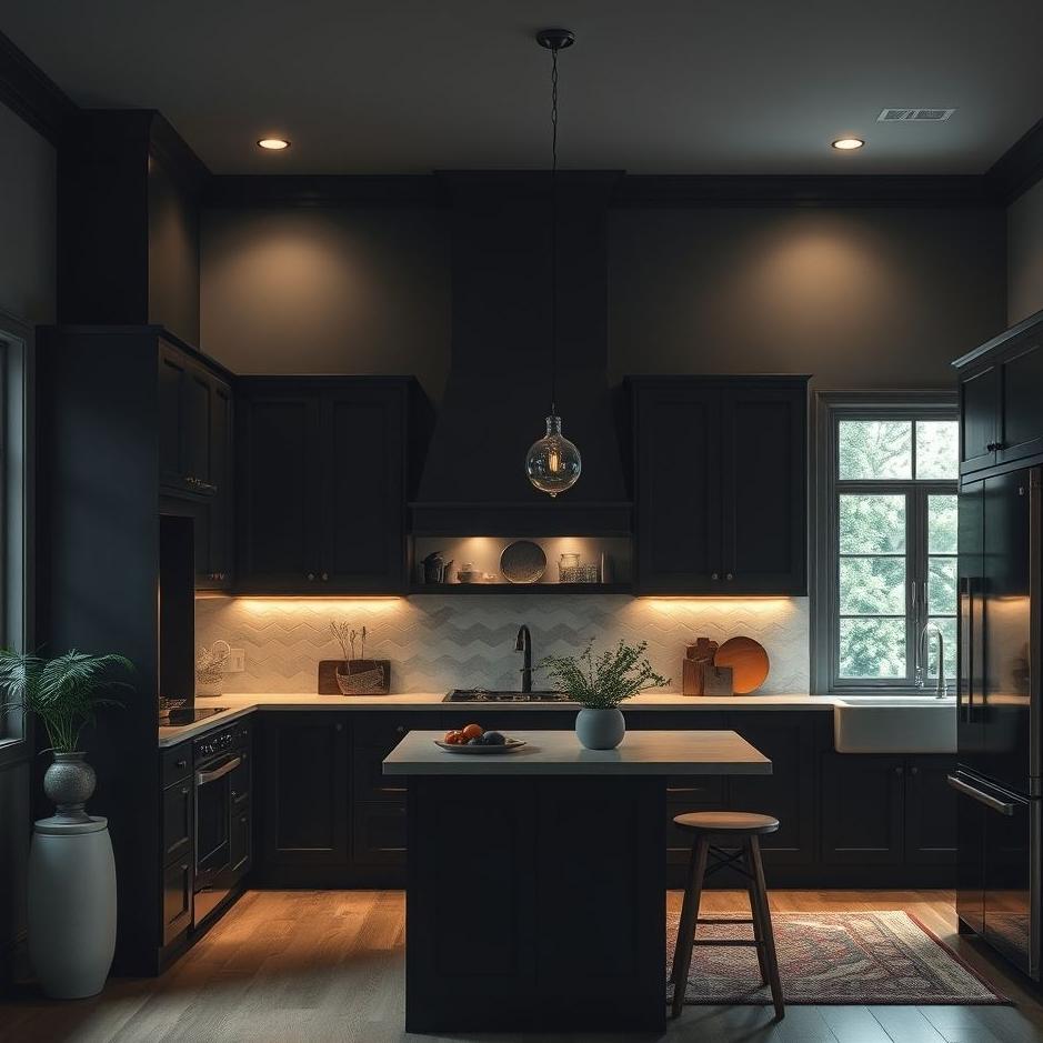 Dream : Dark kitchen in a dream