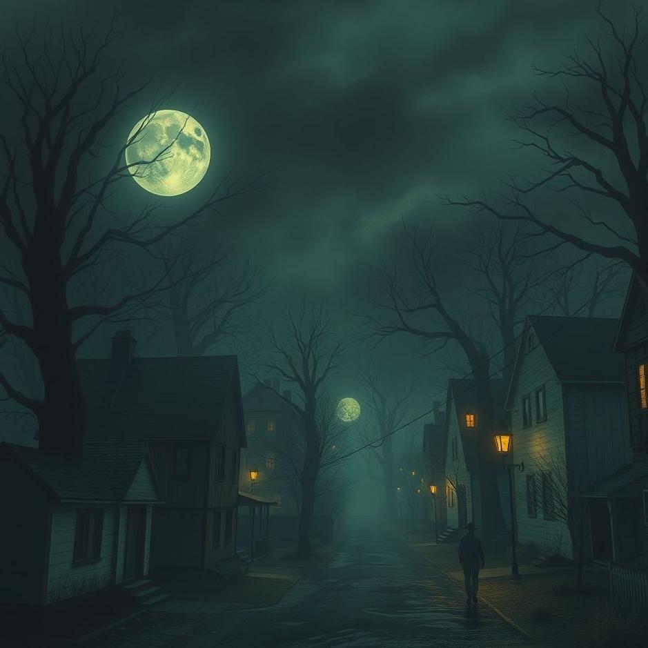 Dream : Dark neighborhood in a dream