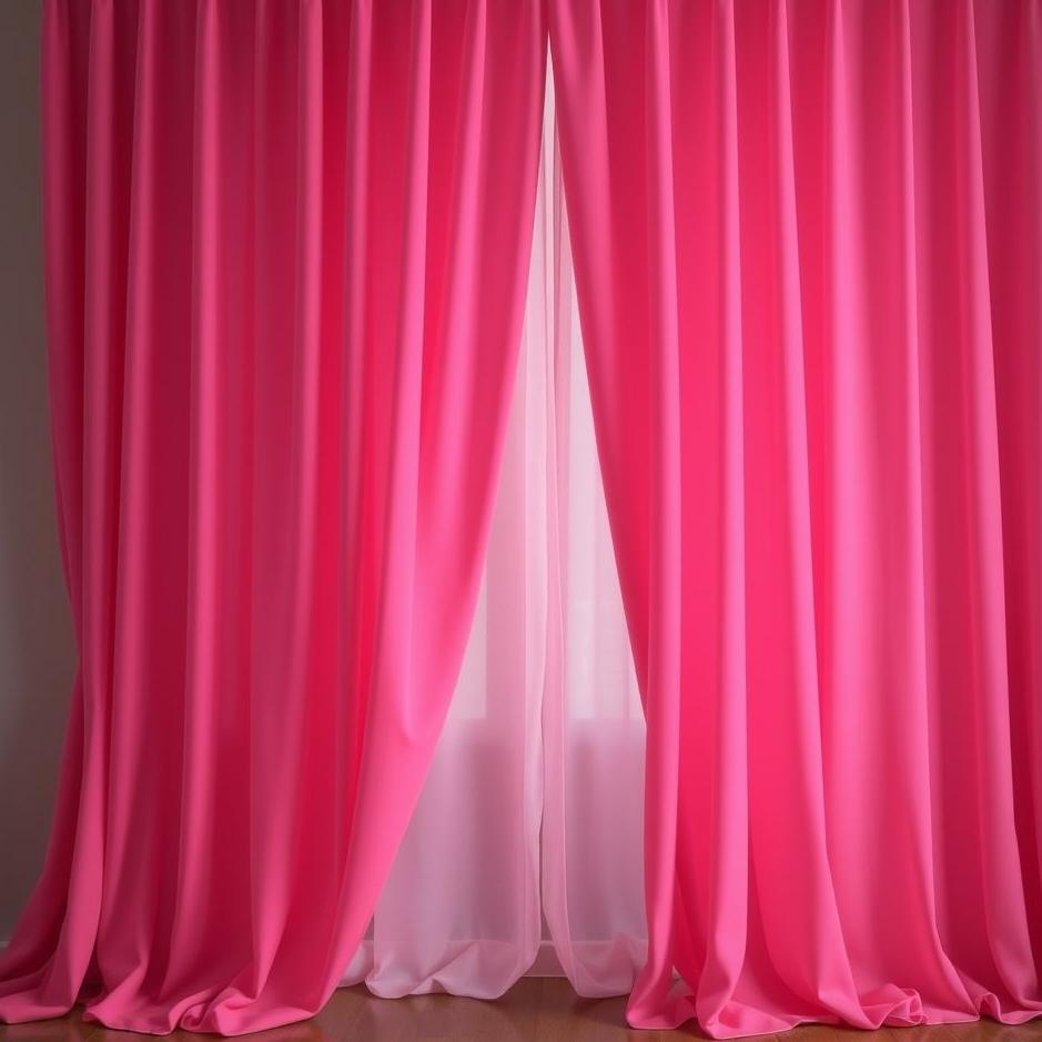 Dream : Dark pink curtain in a dream