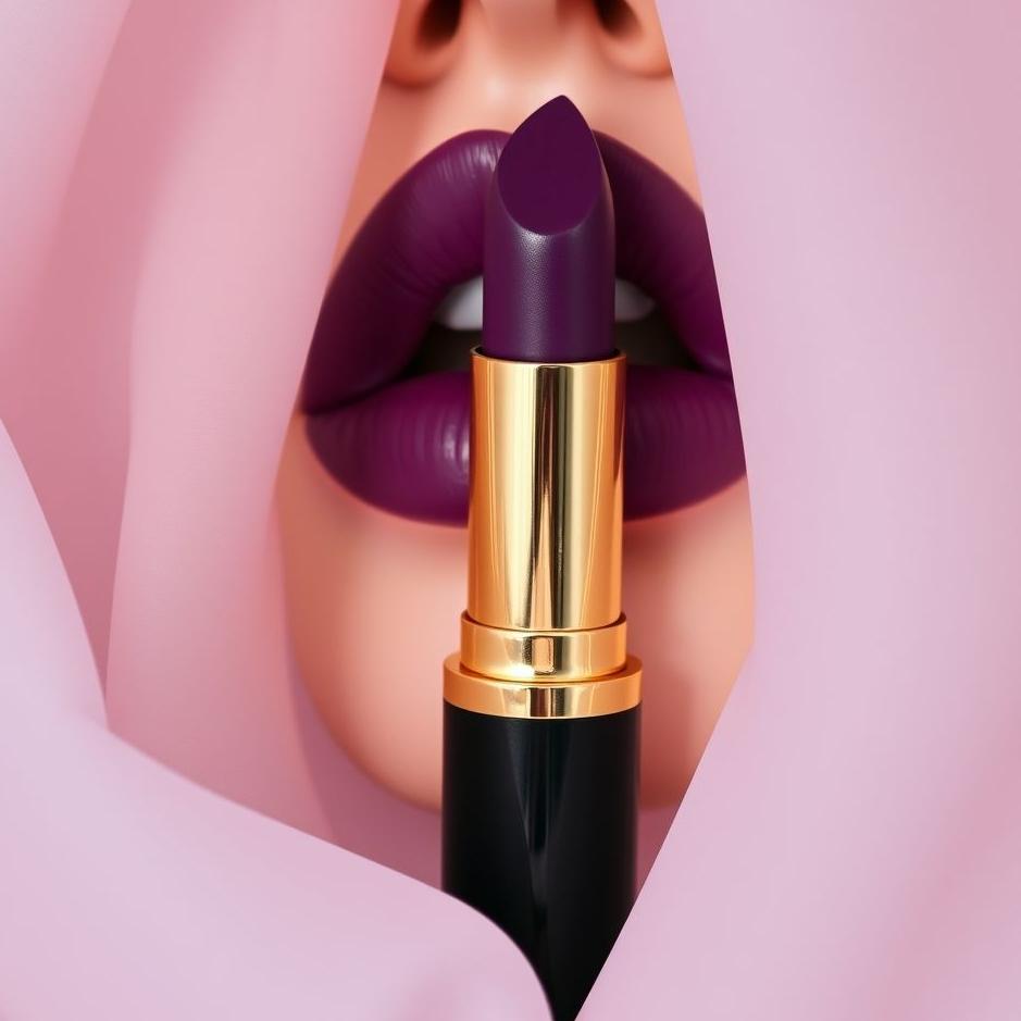 Dream : Dark purple lipstick in a dream