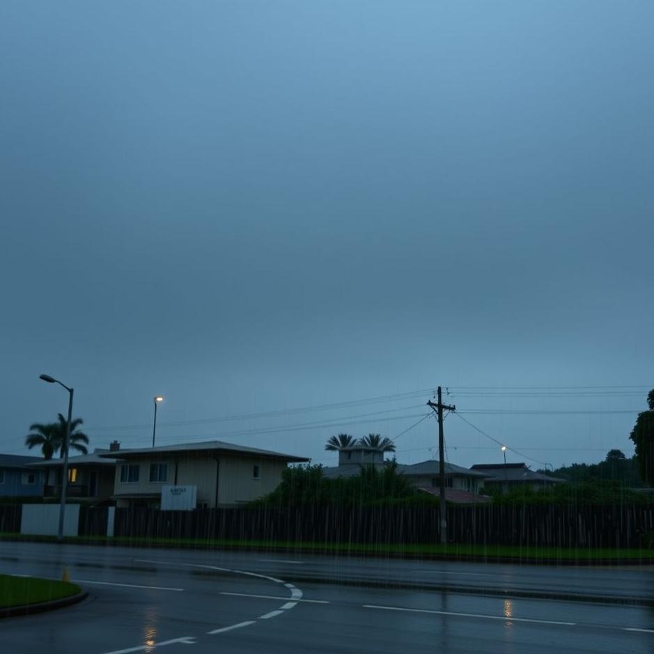 Dream : Dark rainy weather in a dream