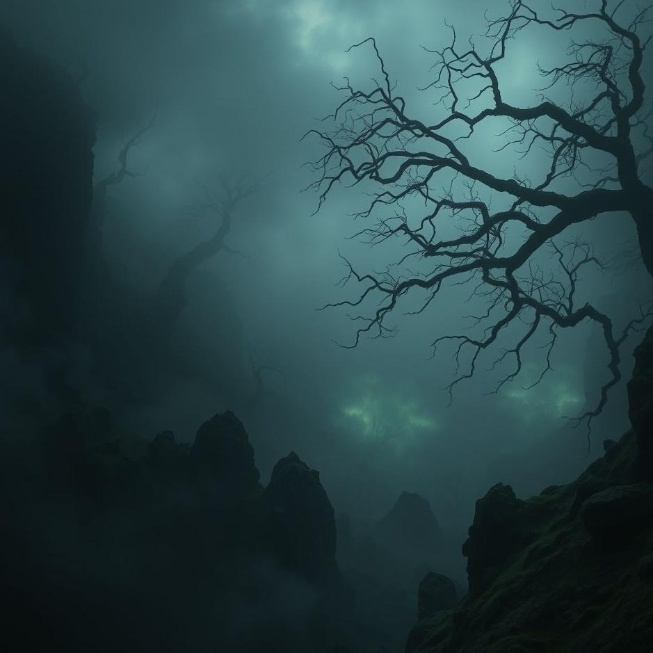 Dream : Dark valley in a dream