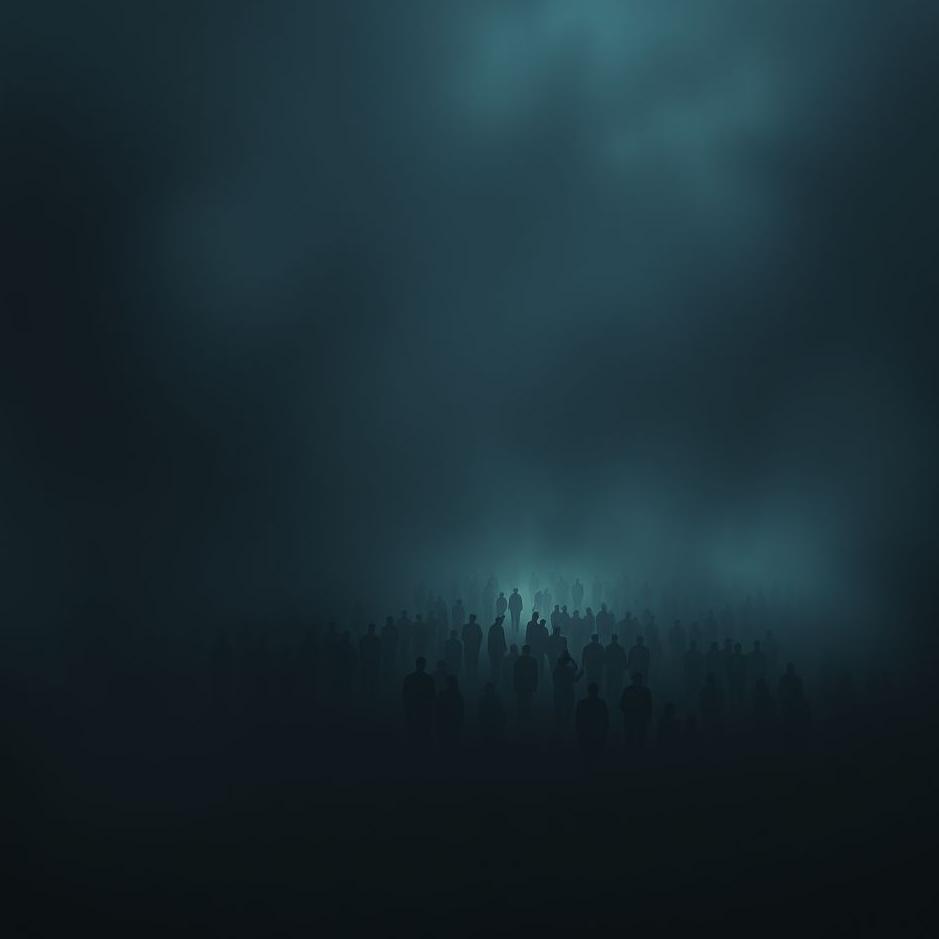 Dream : Darkness and crowds in a dream