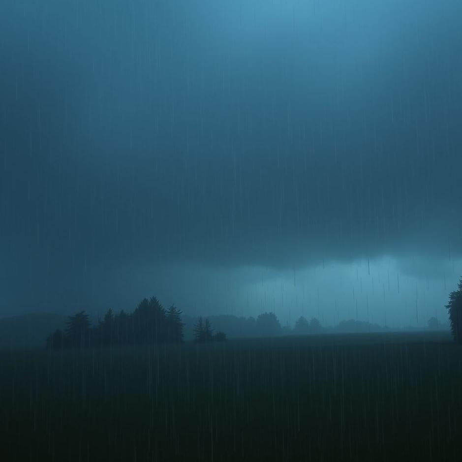 Dream : Darkness and rain in a dream