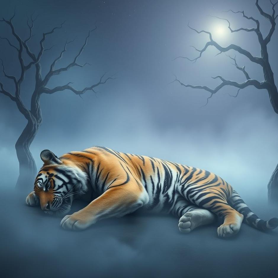 Dream : Dead tiger in a dream