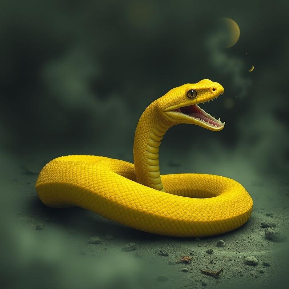 Dream : Dead yellow snake in a dream