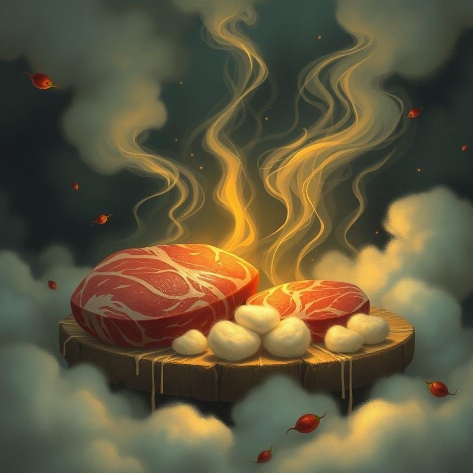 Dream : Dealing with meat in a dream