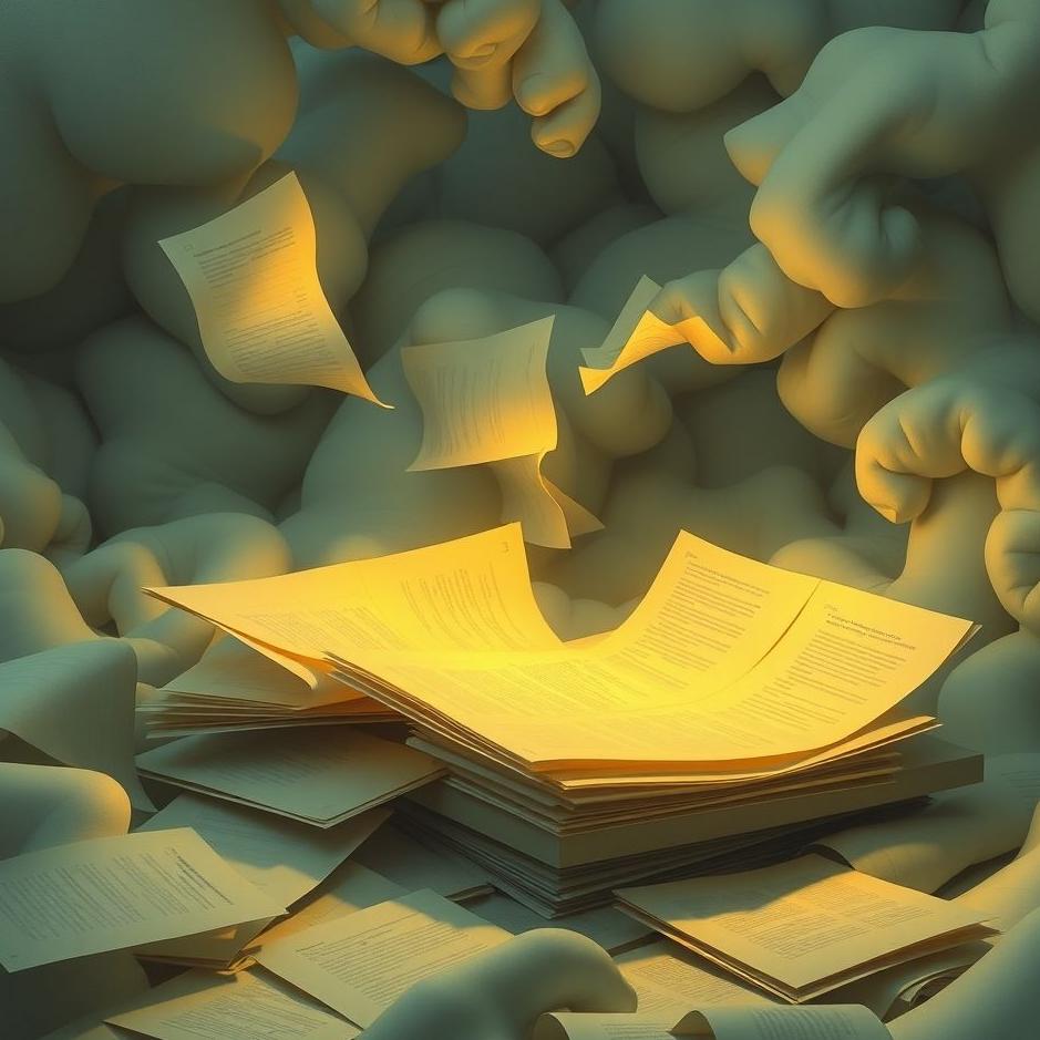 Dream : Dealing with papers in a dream