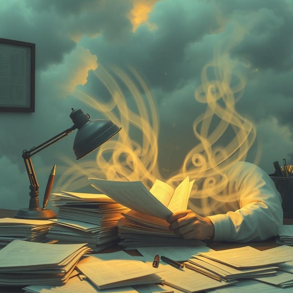 Dream : Dealing with paperwork in a dream