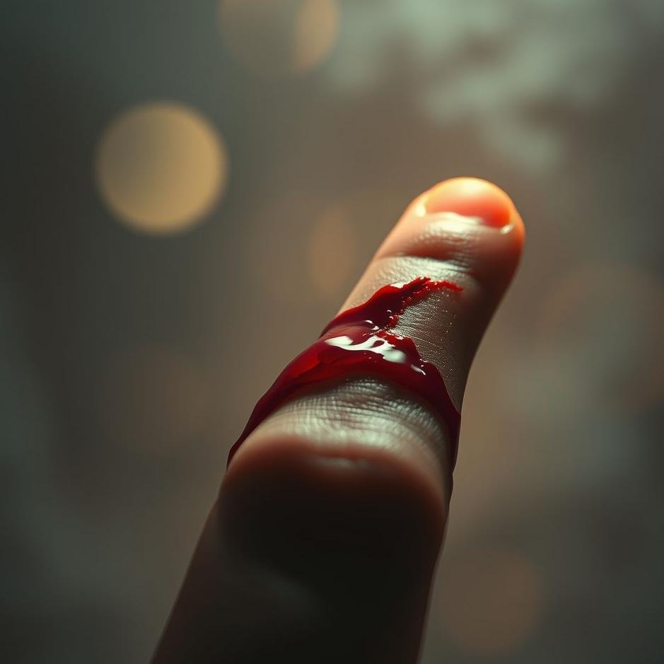 Dream : Deep cut on a finger in a dream