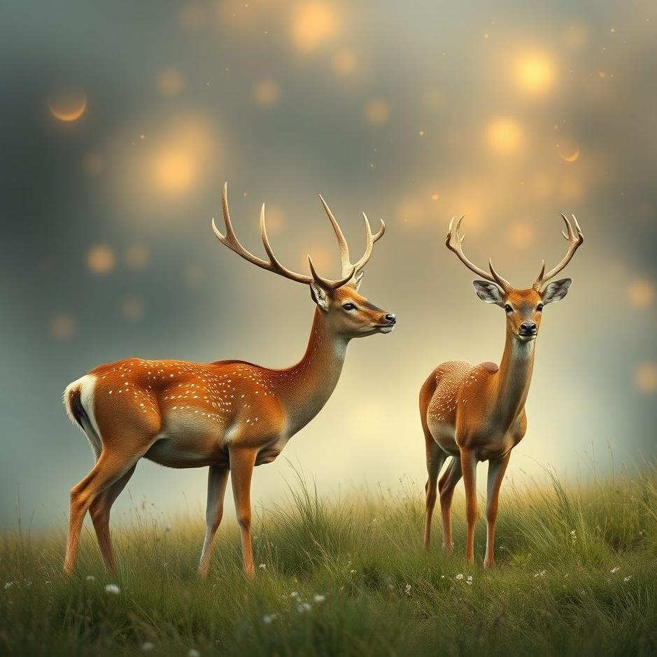 Dream : Deers in a dream