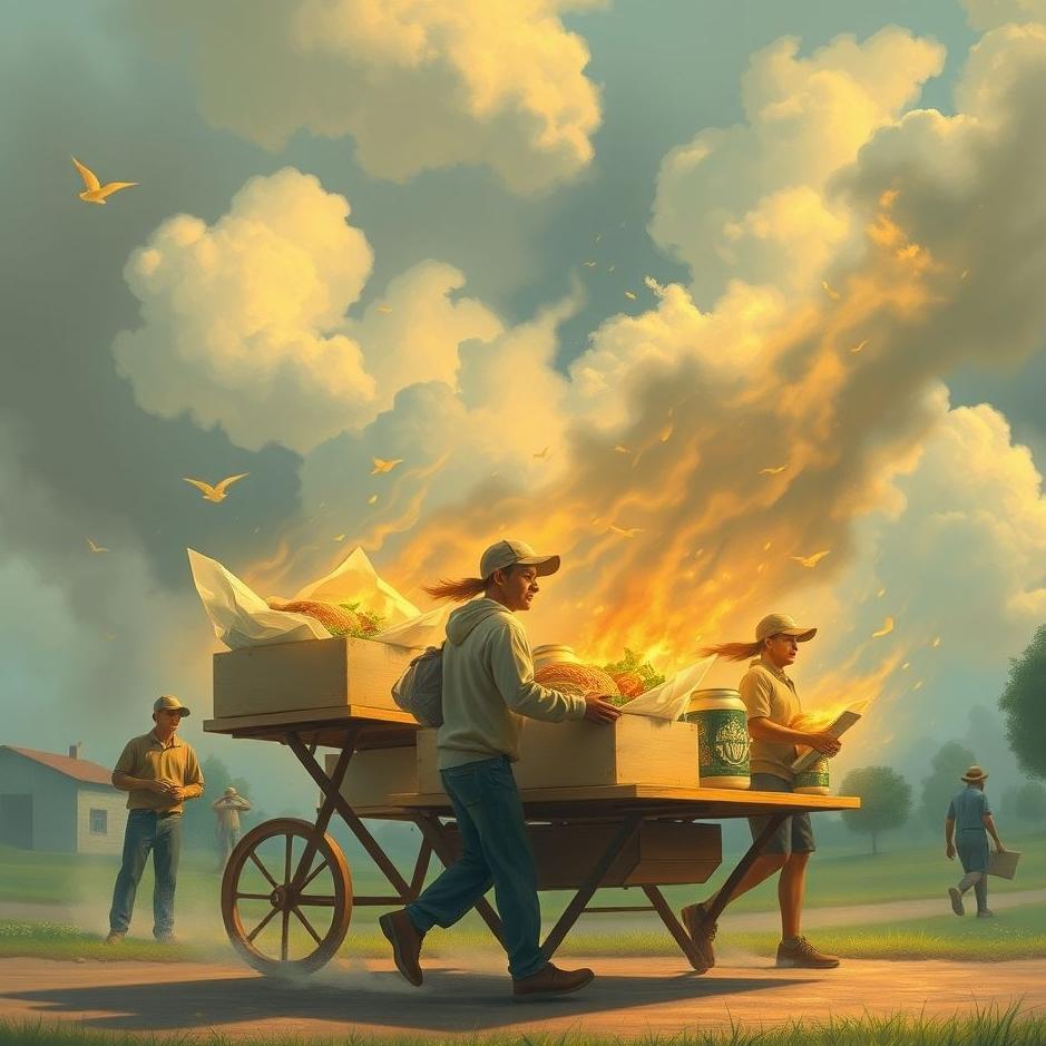 Dream : Delivering food to people in a dream