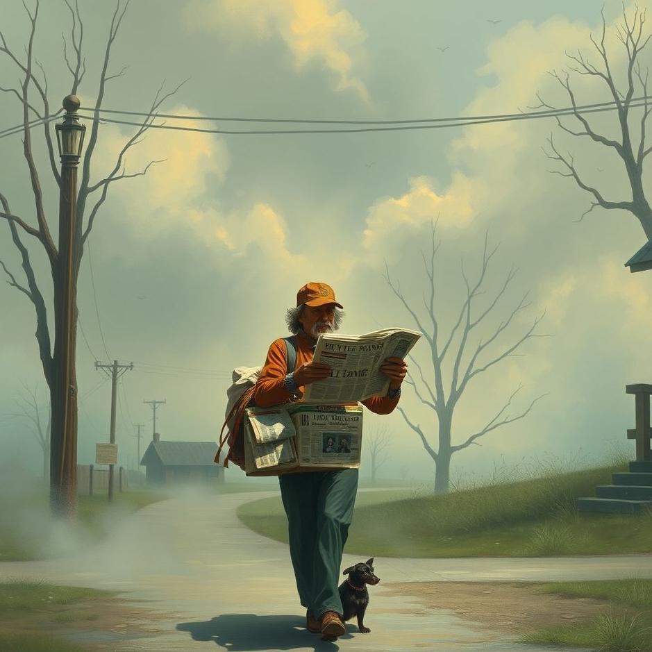Dream : Delivering newspapers in a dream