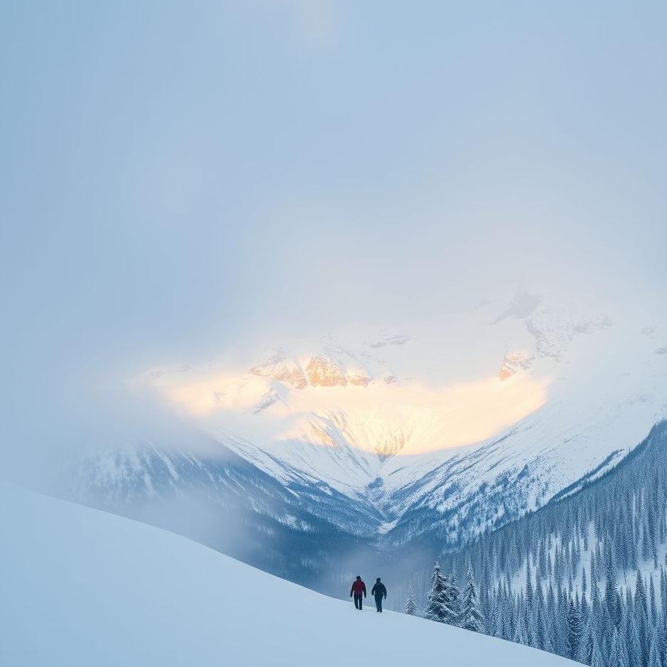 Dream : Descending from a snowy mountain in a dream