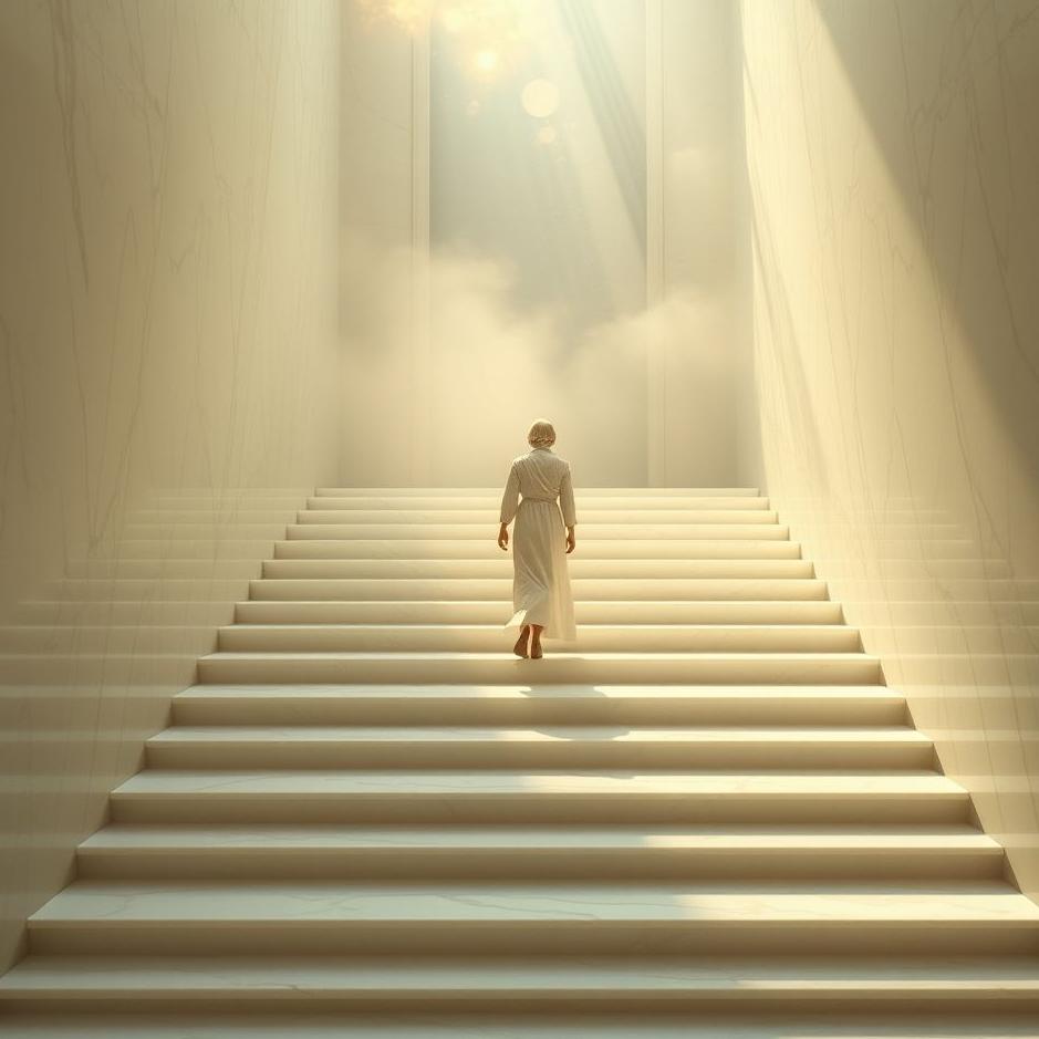Dream : Descending from marble stairs in a dream