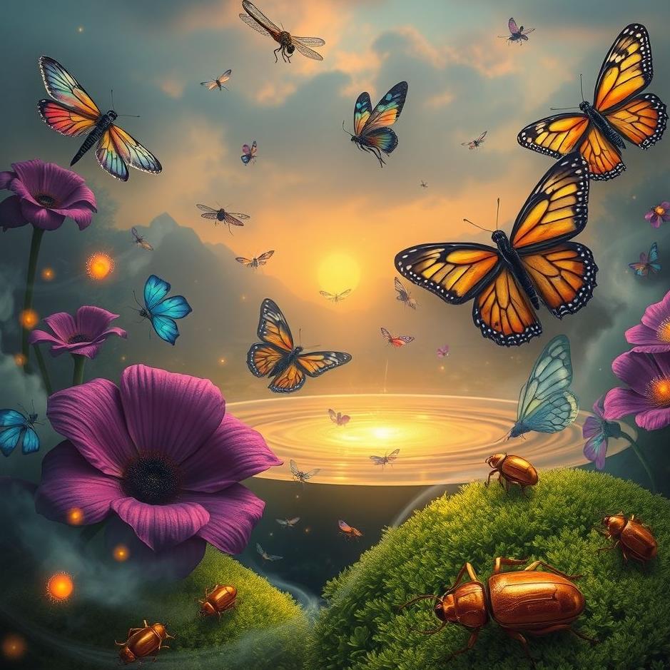 Dream : Different insects in a dream