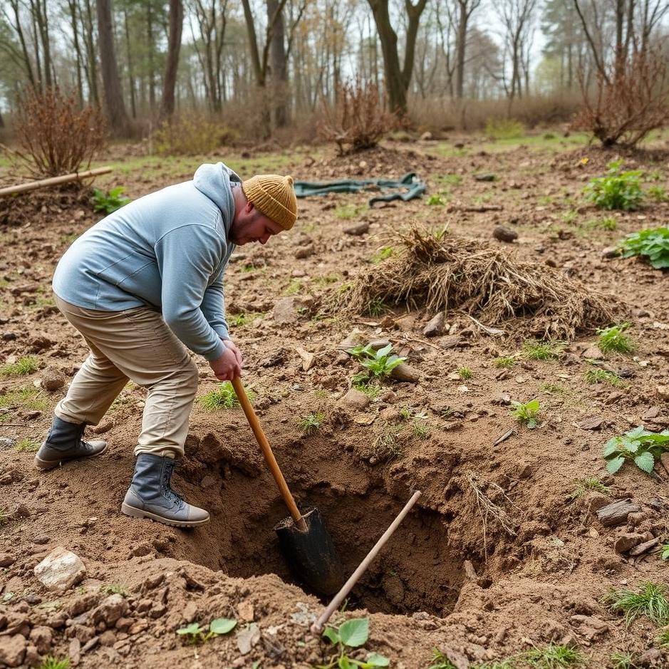 Dream : Digging a buried grave