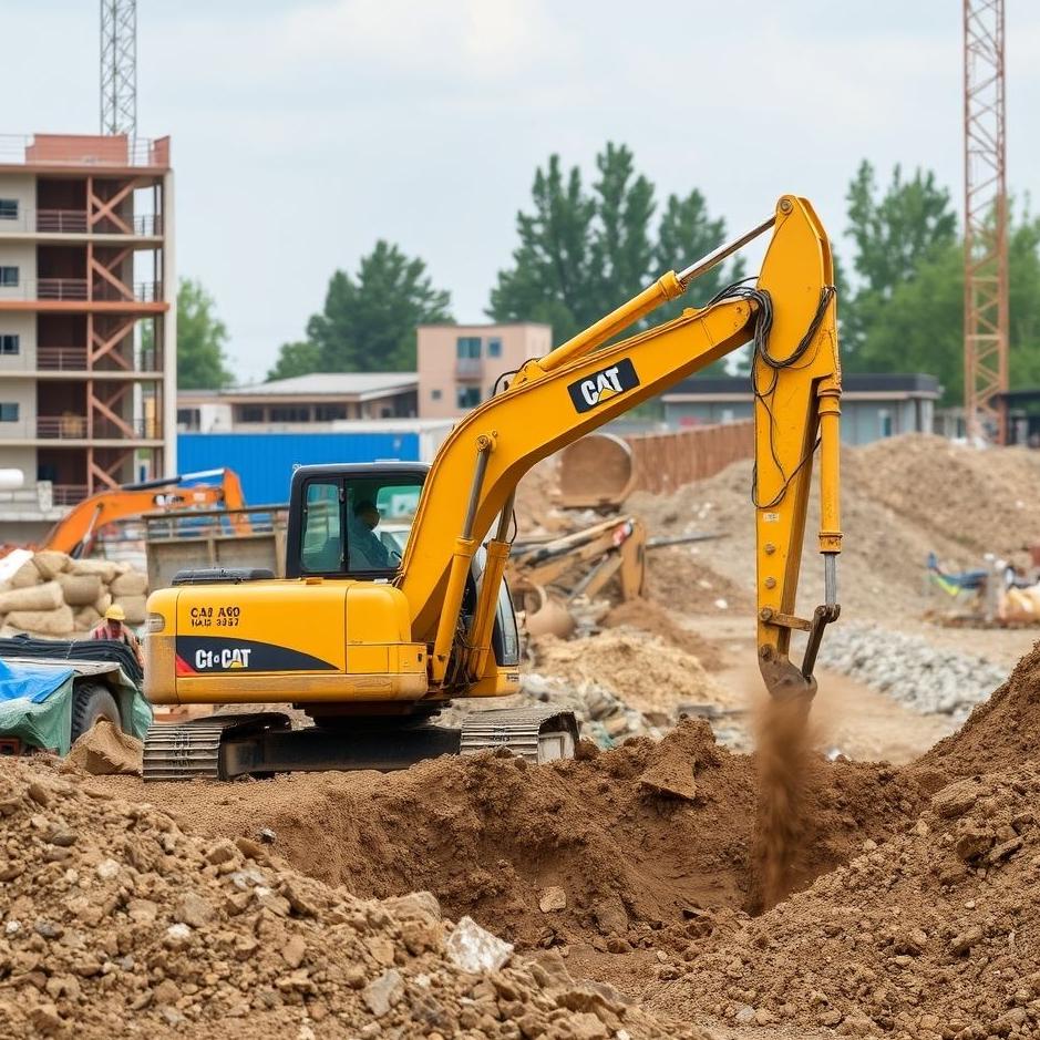 Dream : Digging a construction site