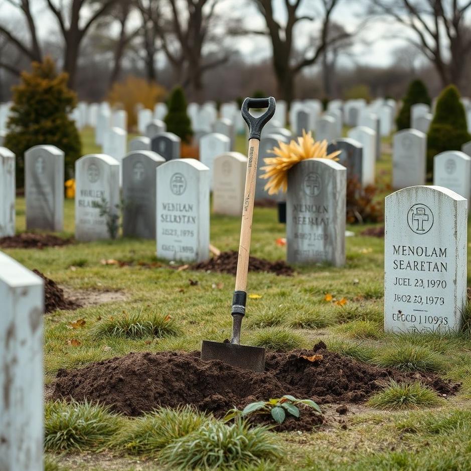 Dream : Digging a grave in a cemetery