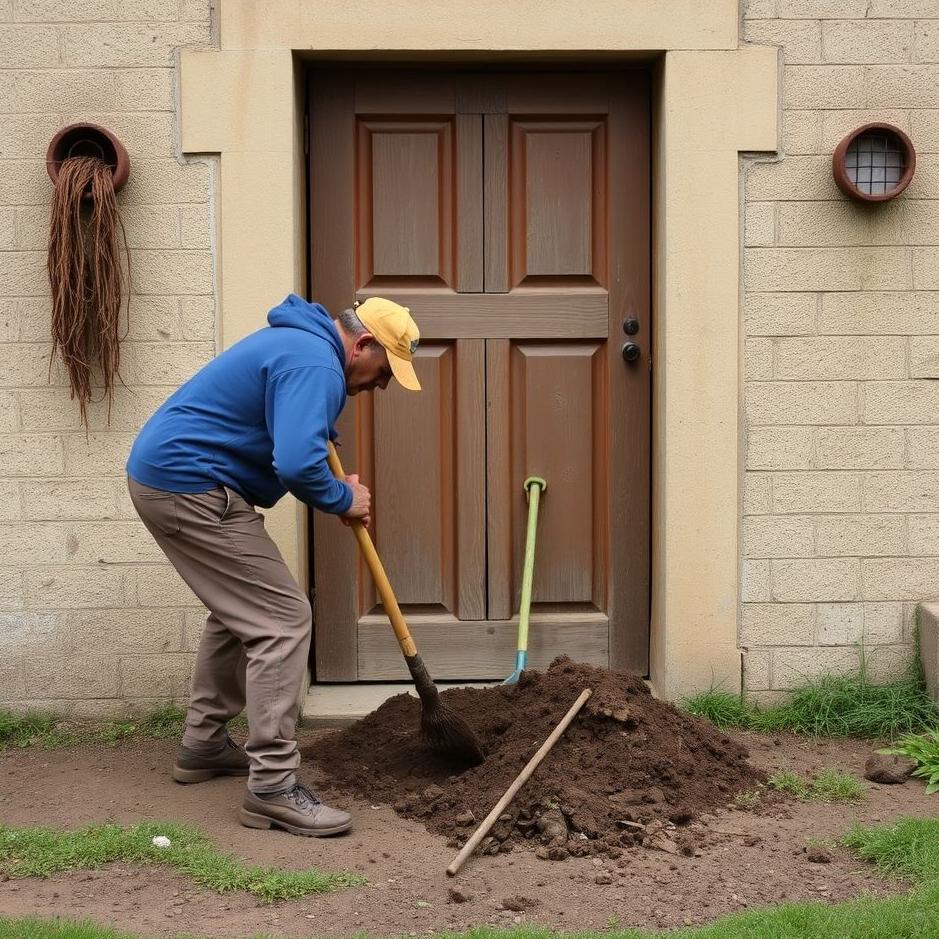 Dream : Digging in front of the door