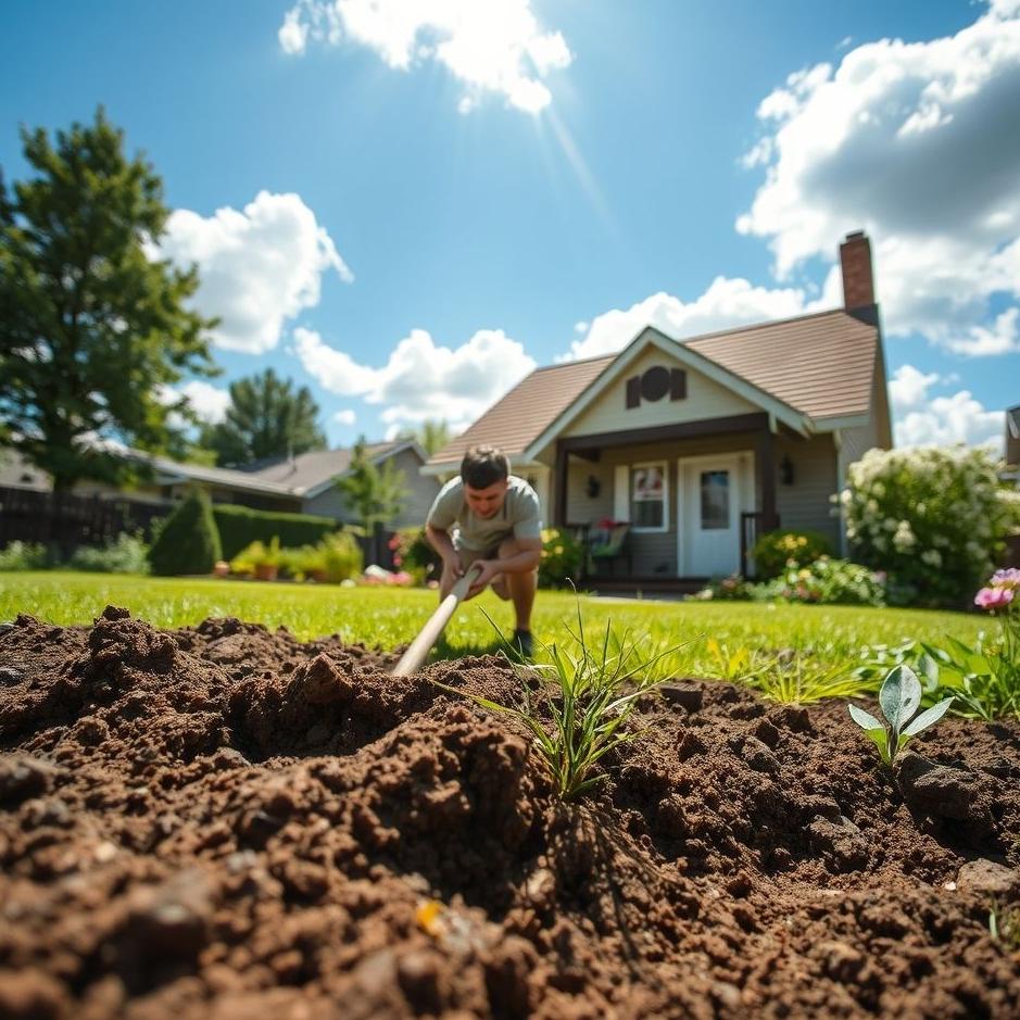 Dream : Digging in front of the house