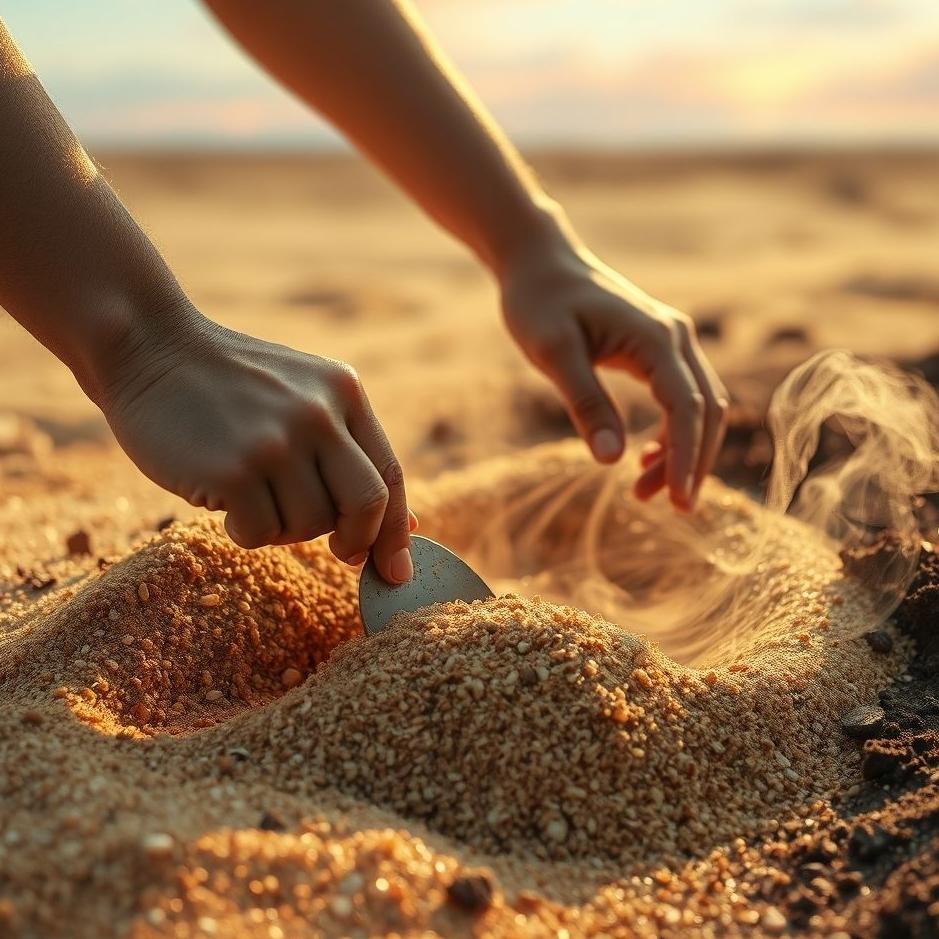 Dream : Digging sand and soil in a dream