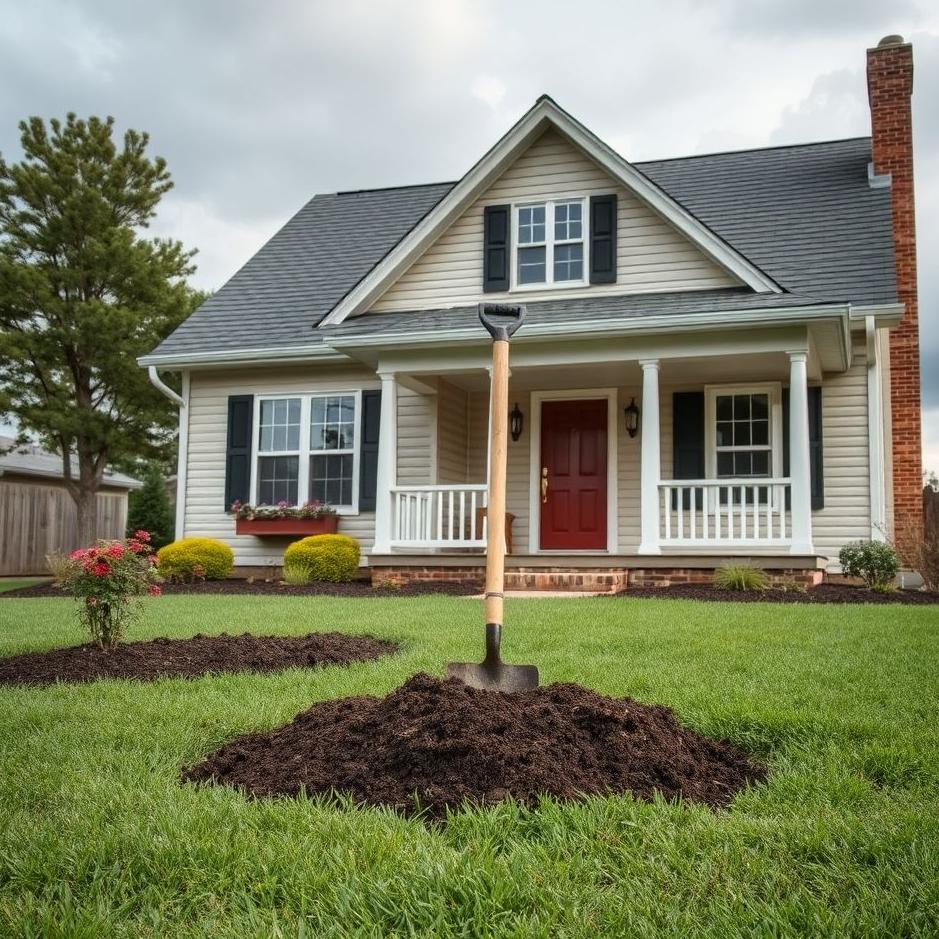 Dream : Digging soil in front of the house in a dream