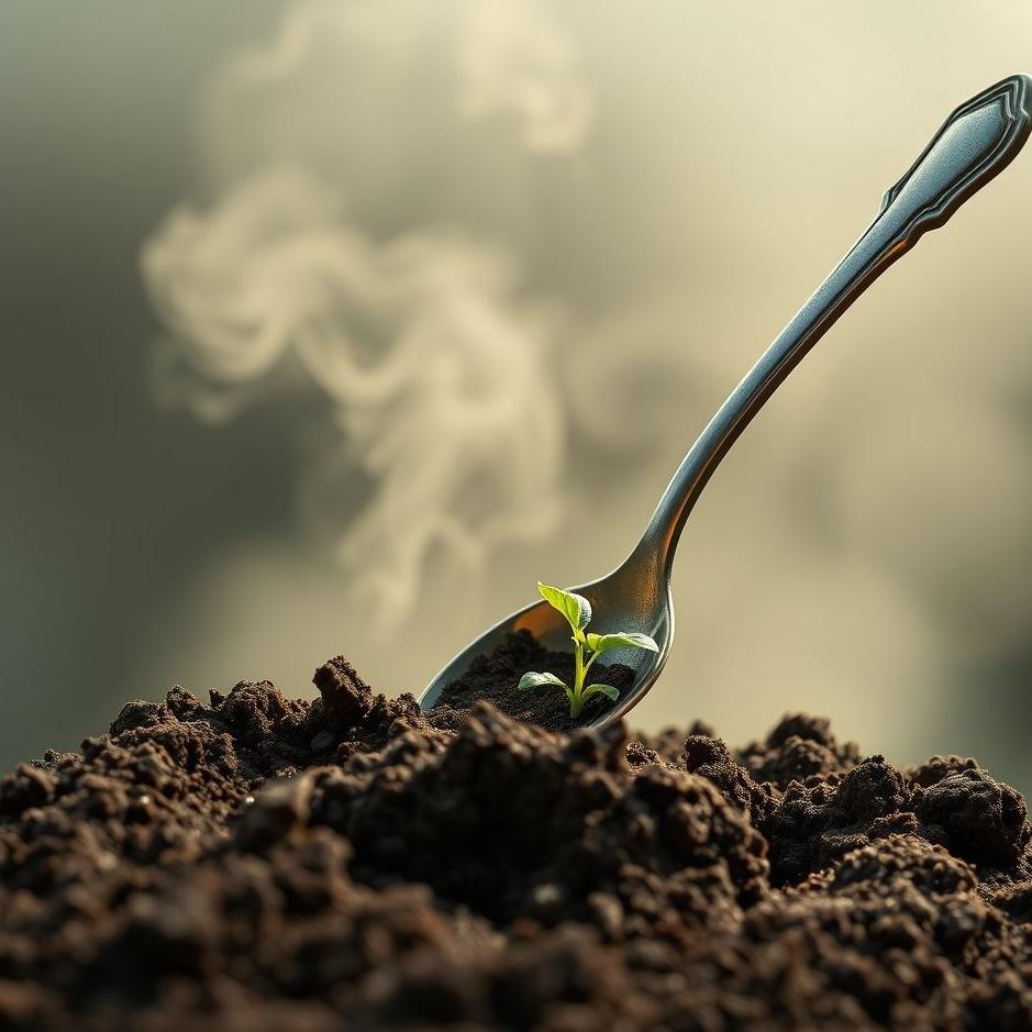 Dream : Digging soil with a spoon in a dream