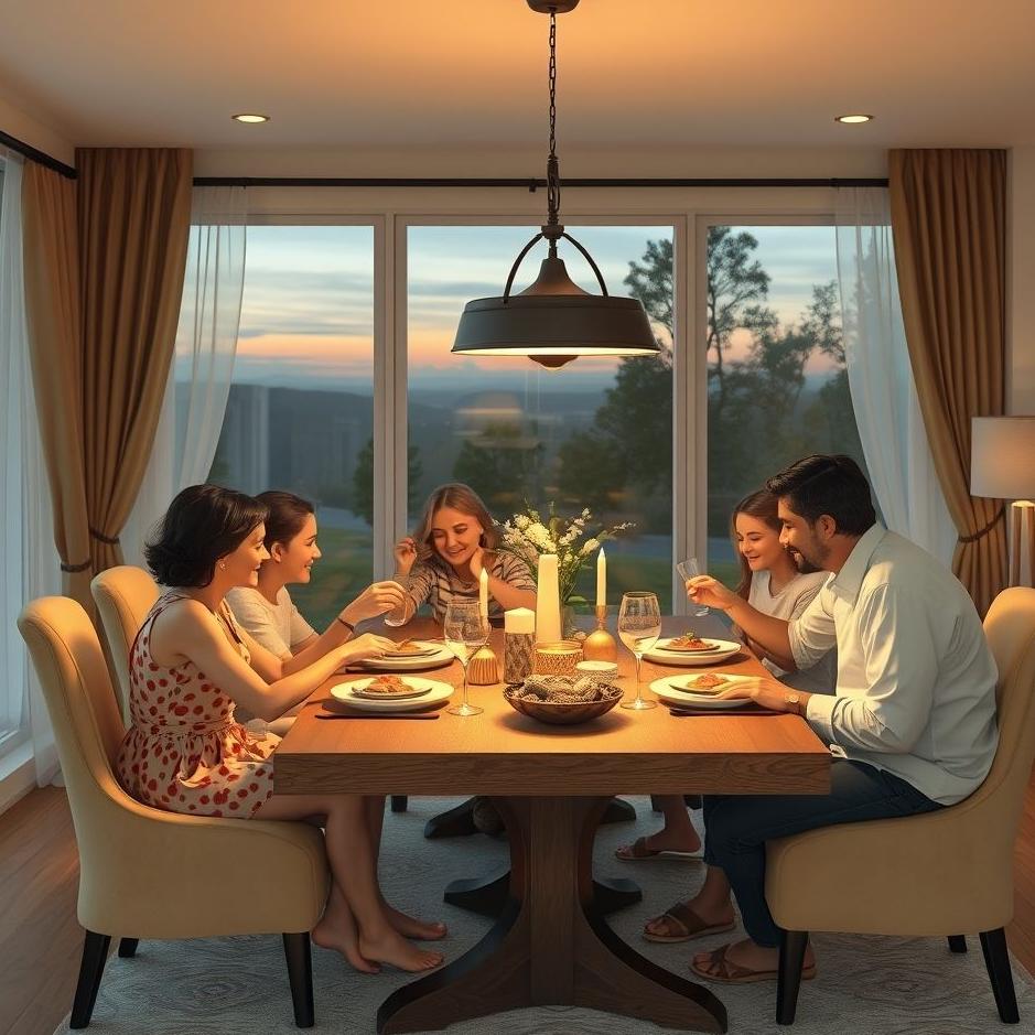 Dream : Dining with family in the dream