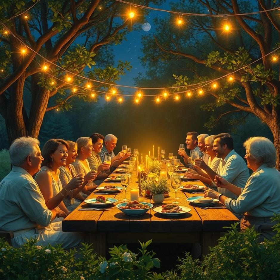 Dream : Dining with the family of friends in the dream