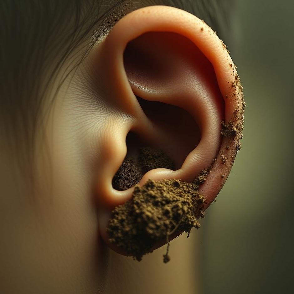 Dream : Dirt behind the ear in a dream