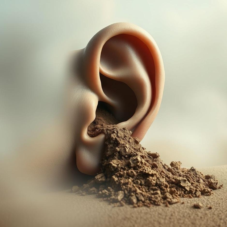 Dream : Dirt coming out of the ear hole in a dream