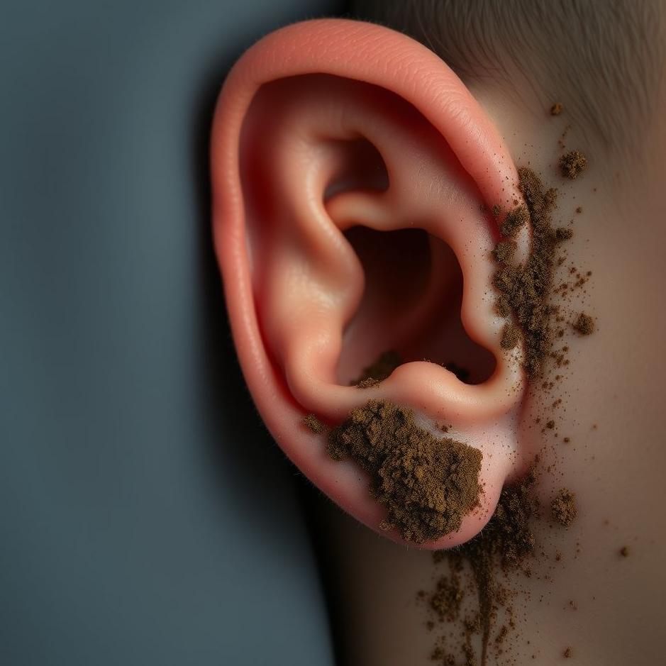 Dream : Dirt coming out of the right ear in a dream