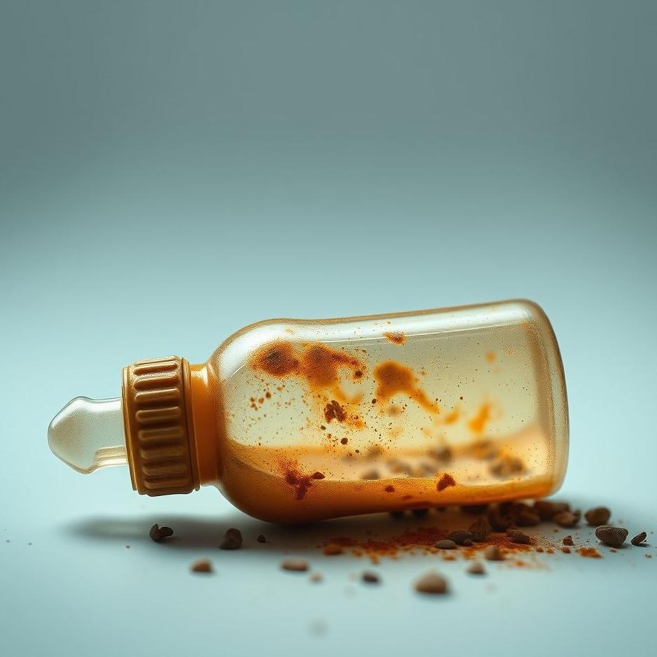 Dream : Dirty baby bottle in a dream