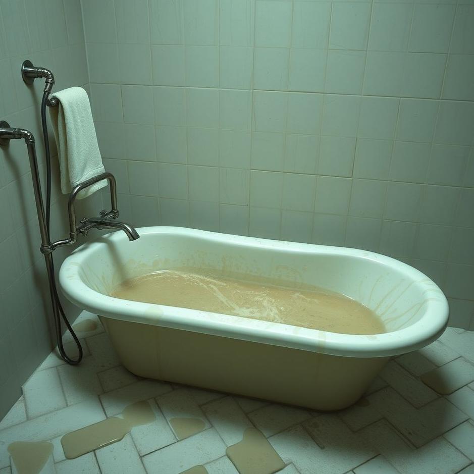 Dream : Dirty bath in a dream