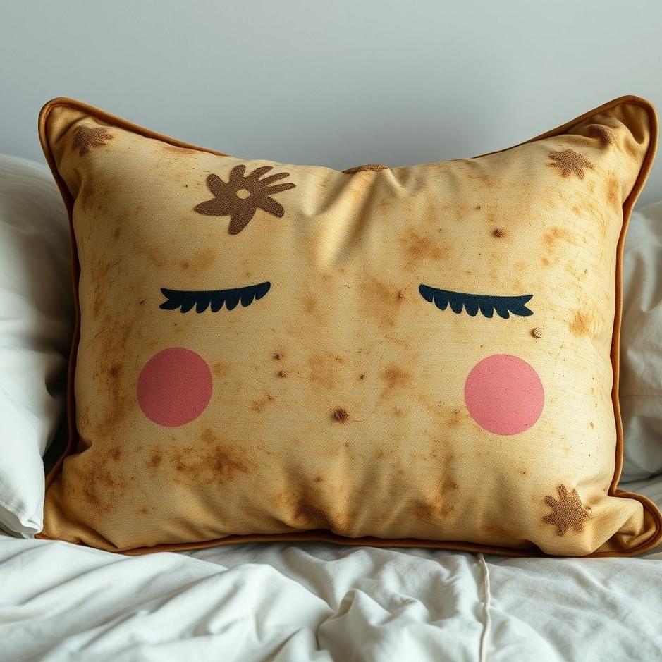 Dream : Dirty head pillow in a dream