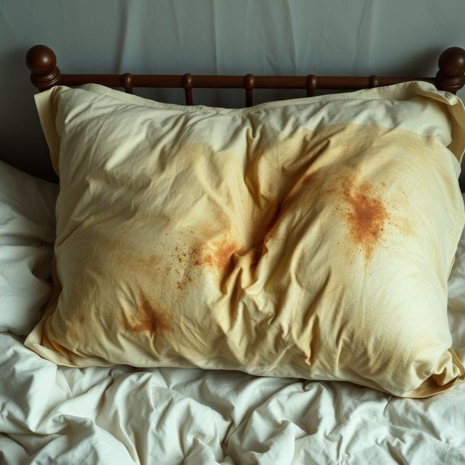 Dream : Dirty pillow and quilt in a dream