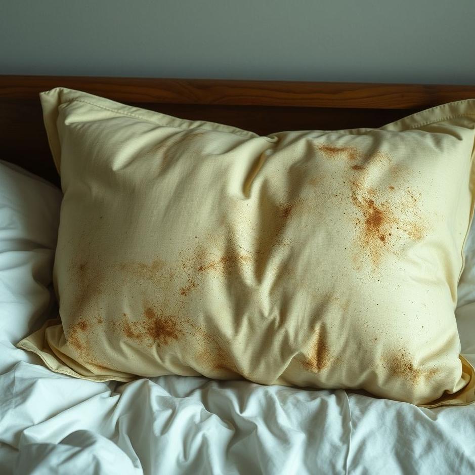 Dream : Dirty pillow in a dream