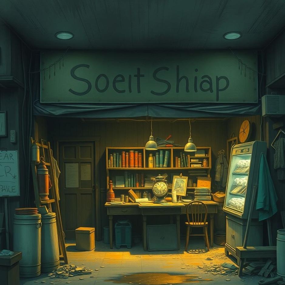 Dream : Dirty shop in a dream