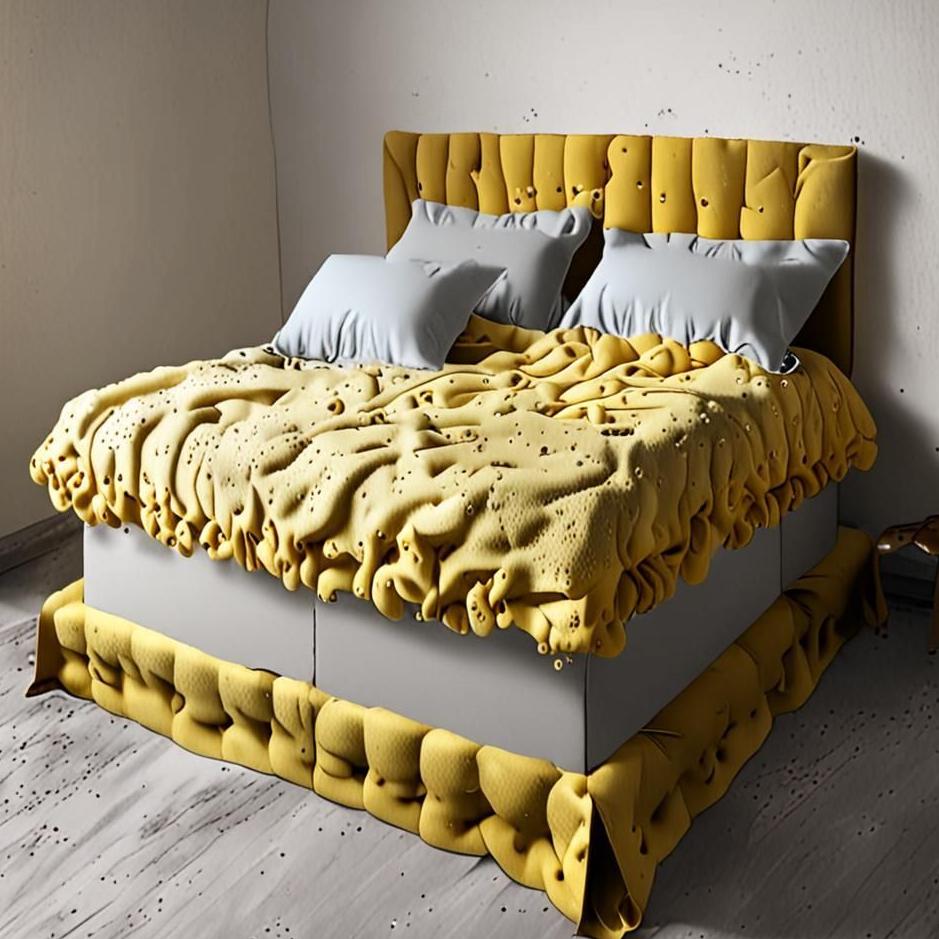 Dream : Dirty sponge bed in a dream