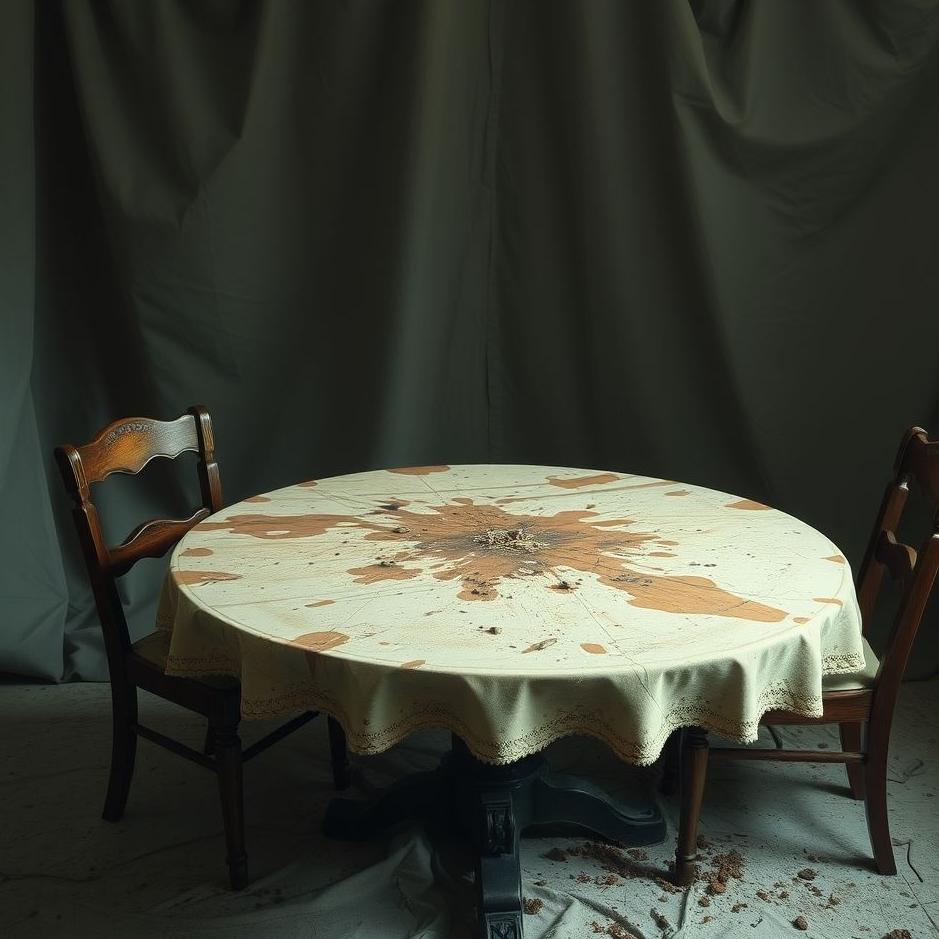 Dream : Dirty table in a dream