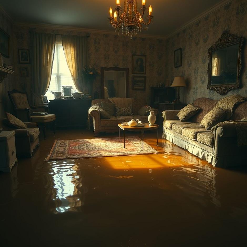 Dream : Dirty water at home in a dream