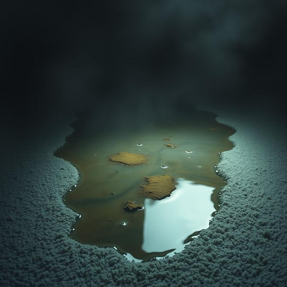 Dream : Dirty water spilled on the carpet in a dream