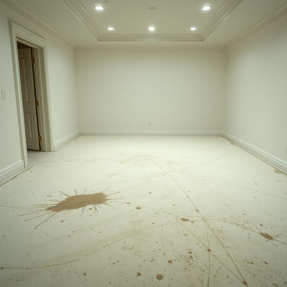 Dream : Dirty white carpet in a dream