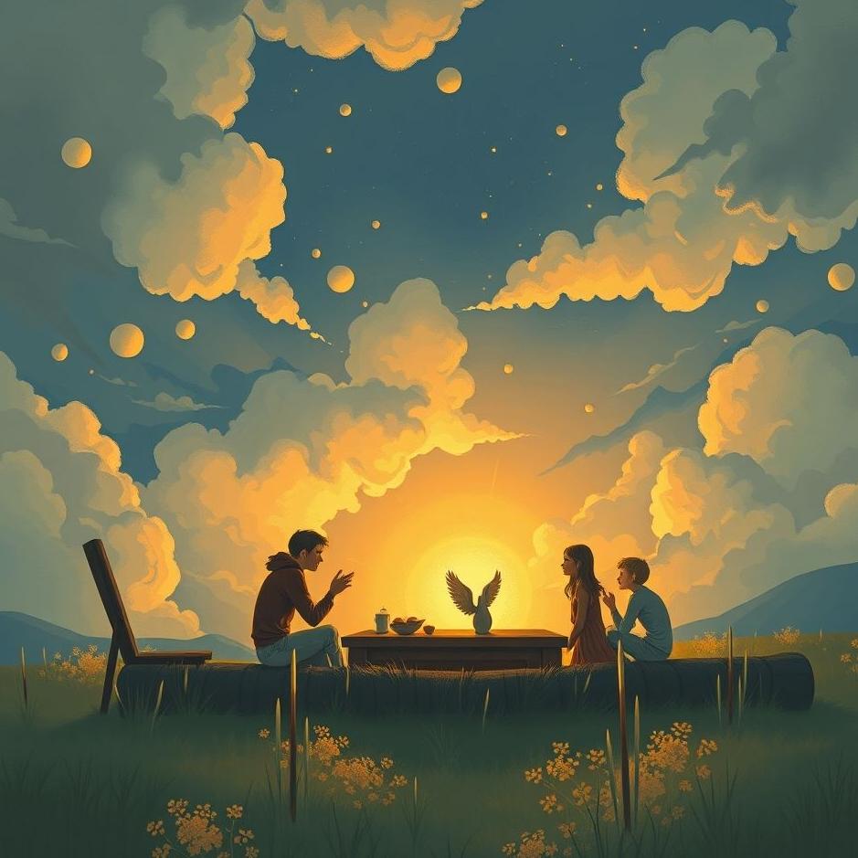 Dream : Discuss with friends in the dream