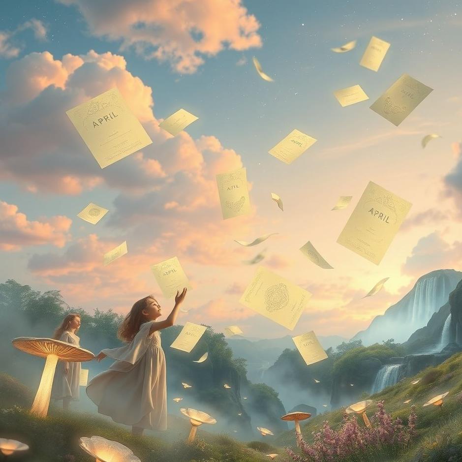 Dream : Distributing April invitations in a dream