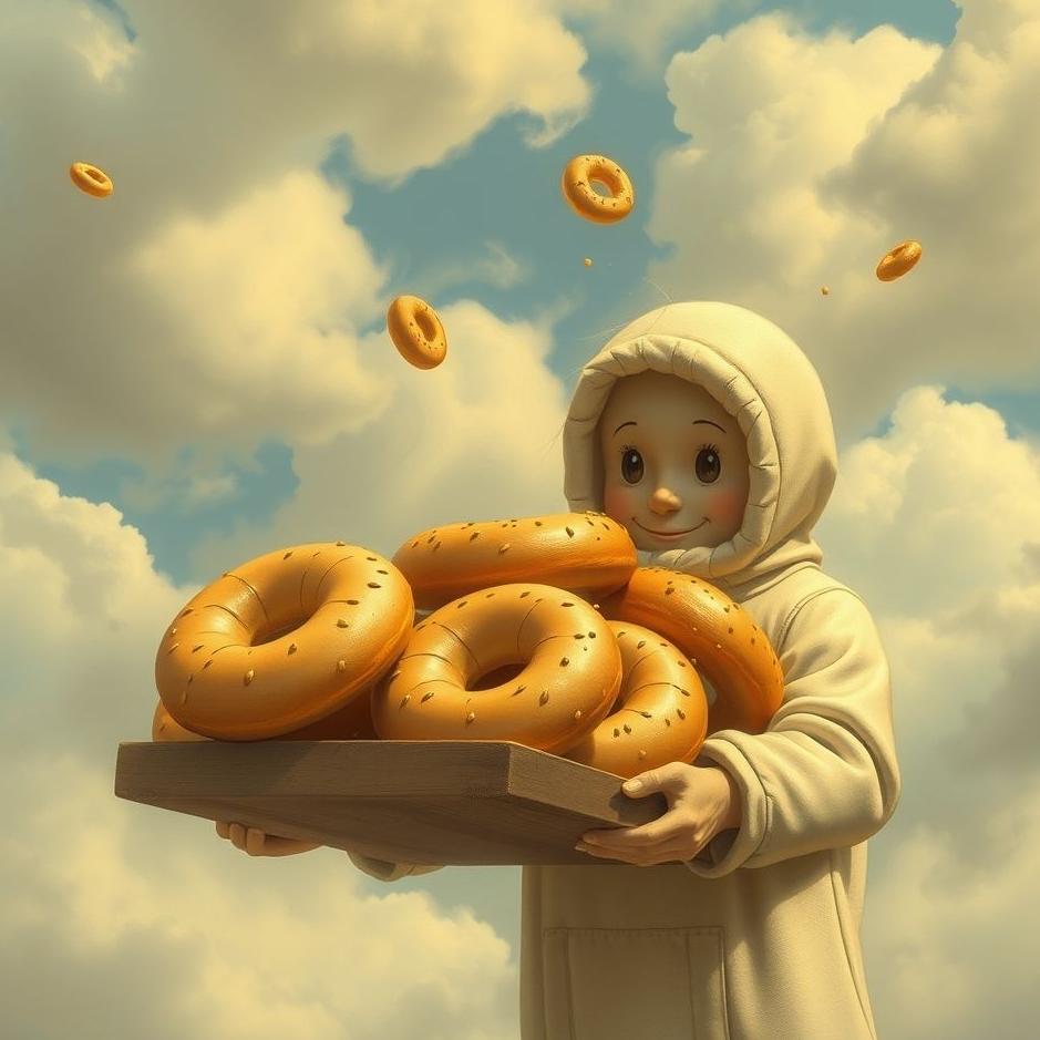 Dream : Distributing bagels in a dream